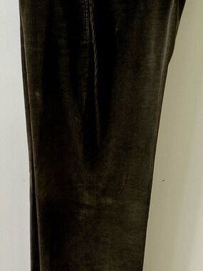 Brooks Brothers Men's Corduroy Pants in Dark Olive Wide Wale 36x30 Flat Front